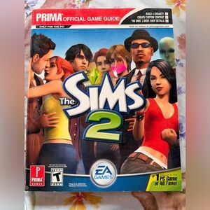 The Sims 2 Official Prima Game Guide — Red & Blue Artwork